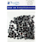 Hot Fix Rhinestones - SS30 - Smoked Topaz - 144 stones - Threadart.com