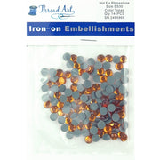 Hot Fix Rhinestones - SS30 - Topaz - 144 stones - Threadart.com