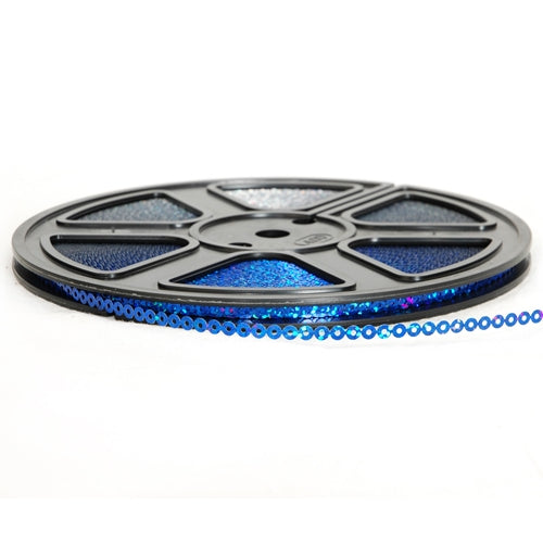 Hot Fix Sequin Reel - Blue 4mm - Threadart.com