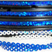 Hot Fix Sequin Reel - Blue 4mm - Threadart.com