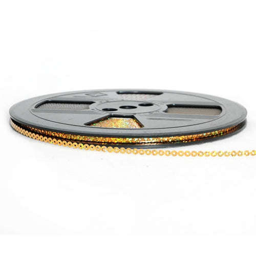 Hot Fix Sequin Reel - Gold 4mm - Threadart.com