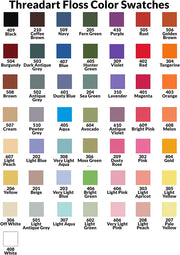 Cream Premium Cotton Embroidery Floss - Box of 12 - Six Strand Thread - No. 507 - Threadart.com