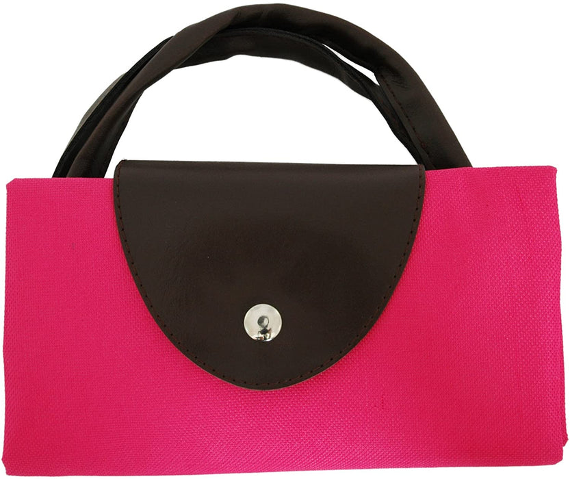 Foldable Shopping Bag Oxford - Hot Pink - Threadart.com