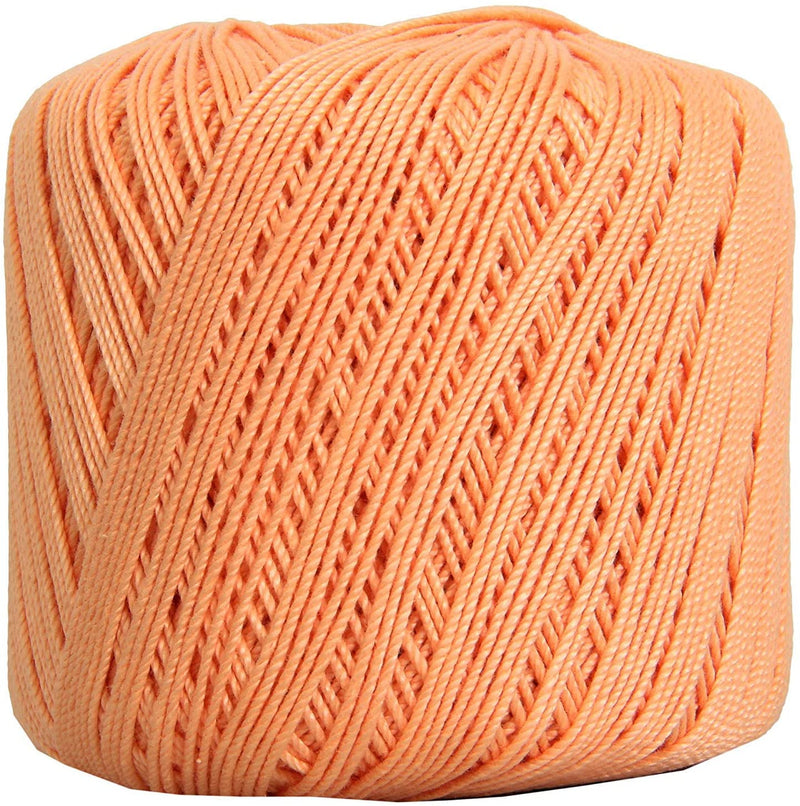 Cotton Crochet Thread - Size 3 - Apricot- 140 yds - Threadart.com