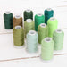 Sewing Thread 12 Cone Green Shades Set - Color Builder - Threadart.com