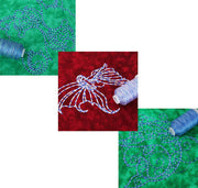 Cotton Variegated Thread Set - 3 Cone Collection of Multicolor Blue Shades - Threadart.com