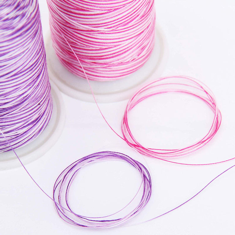 Cotton Variegated Thread Set - 3 Cone Collection of Multicolor Holiday Colors - Threadart.com