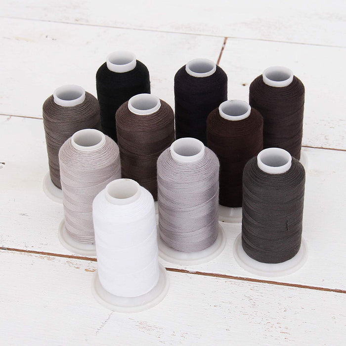 Sewing Thread 10 Cone Grey Shades Set - Color Builder — Threadart.com