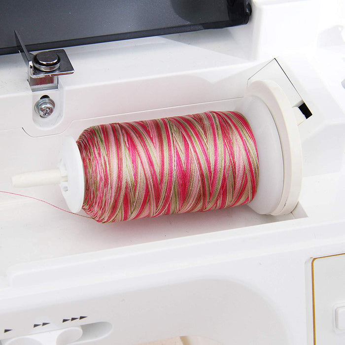 Variegated Multicolor Polyester Embroidery Thread Set - 5 Red Shades - Threadart.com