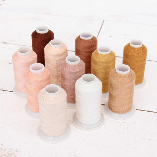 Sewing Thread 11 Cone Neutral Shades Set - Color Builder - Threadart.com