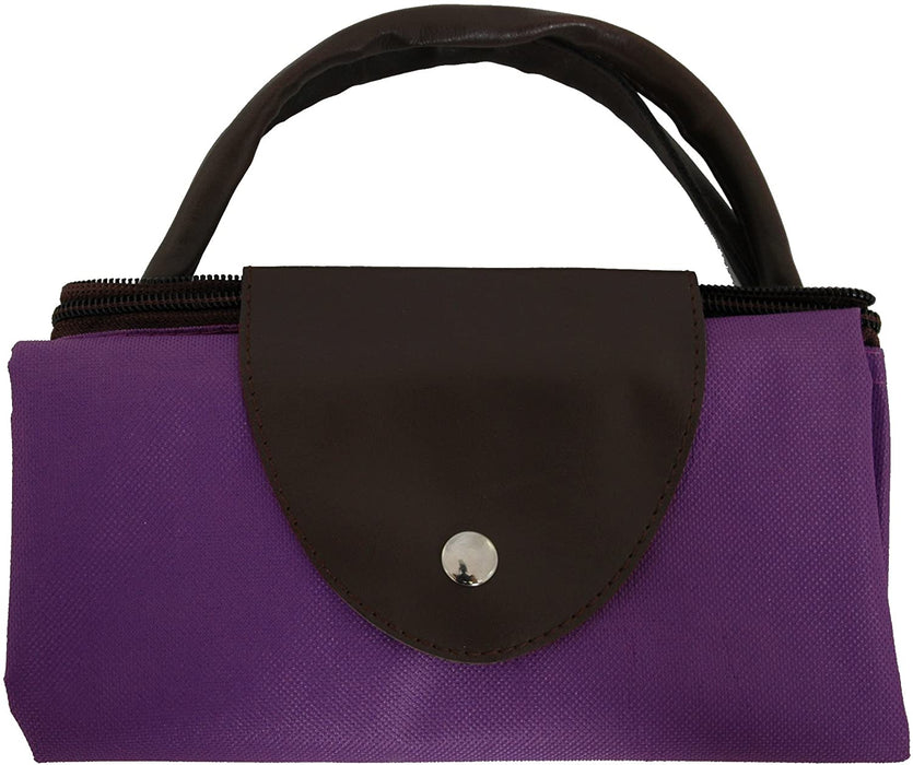 Foldable Shopping Bag Oxford - Purple - Threadart.com