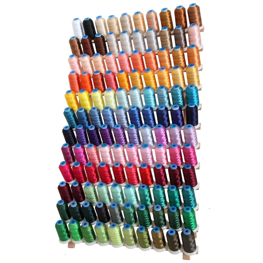 120 Colors Machine Embroidery Thread - Polyester, 1000M, Kit, Set ...