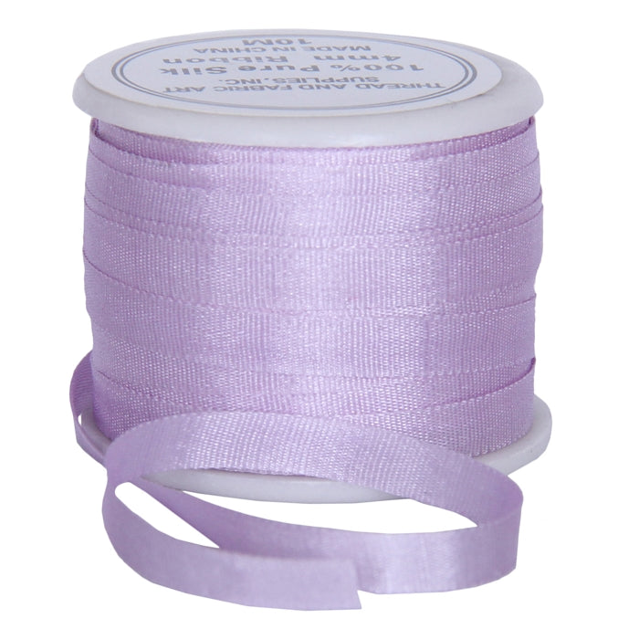 Silk Ribbon 4mm Pale Lavender x 10 Meters No. 024 - Threadart.com