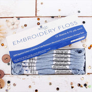 Very Light Blue Premium Cotton Embroidery Floss - Box of 12 - Six Strand Thread - No. 203 - Threadart.com