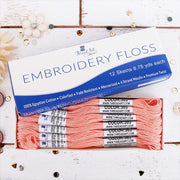 Light Apricot Premium Cotton Embroidery Floss - Box of 12 - Six Strand Thread - No. 303 - Threadart.com