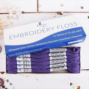 Violet Premium Cotton Embroidery Floss - Box of 12 - Six Strand Thread - No. 309 - Threadart.com