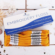 Gold Premium Cotton Embroidery Floss - Box of 12 - Six Strand Thread - No. 404 - Threadart.com