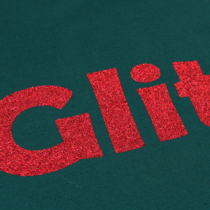 Red Glitter  Iron On Vinyl - Pack of Heat Transfer Sheets - Threadart.com