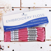 Dusty Rose Premium Cotton Embroidery Floss - Box of 12 - Six Strand Thread - No. 209 - Threadart.com