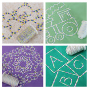 Cotton Variegated Thread Set - 4 Cone Collection of Multicolor Pastel Colors - Threadart.com