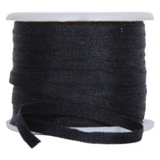 Silk Ribbon 2mm Black  x 10 Meters No. 002 - Threadart.com