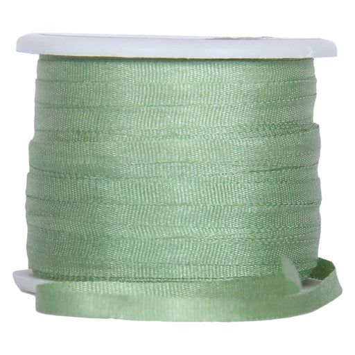 Silk Ribbon 2mm Nile Green x 10 Meters No. 240 - Threadart.com
