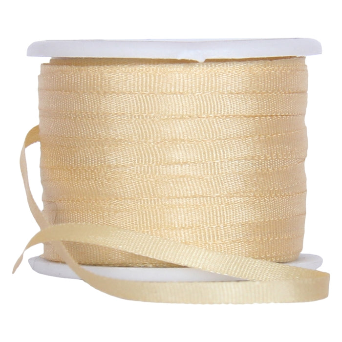 Silk Ribbon 2mm Pastel Peach x 10 Meters No. 502 - Threadart.com