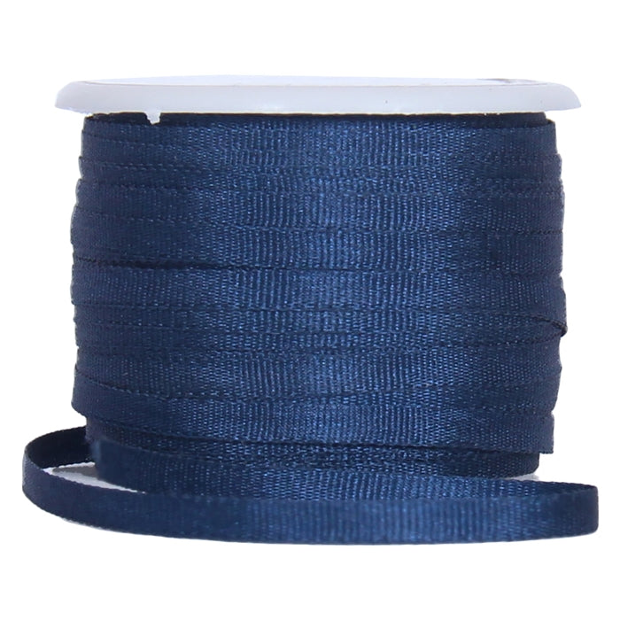 Silk Ribbon  2mm Navy 10 Meter Roll-No. 590 - Threadart.com
