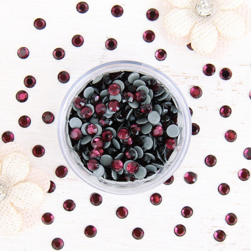 Hot Fix Rhinestones - SS10 - Amethyst - 1440 stones - Threadart.com