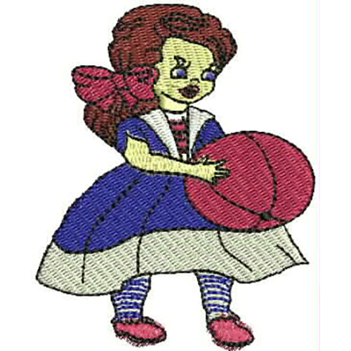 Machine Embroidery Designs - Calendar Dolls(1) - Threadart.com