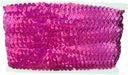 Stretch Sequin Roll - 1in - Bright Pink - 10 meters (11 yards) - Threadart.com
