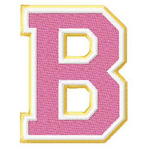 Varsity Font Letters Alphabet Two Colors- Machine Embroidery Designs - 3 Sizes, 8 Formats - Threadart.com