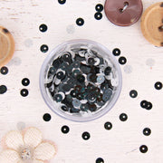 HotFix Loose Sequins - 4MM Black Hologram - Threadart.com