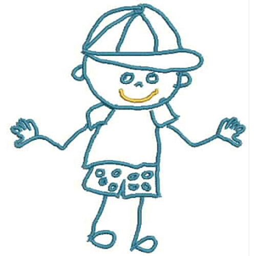 Machine Embroidery Designs - Stick Figures(2) - Threadart.com