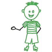 Machine Embroidery Designs - Stick Figures(2) - Threadart.com