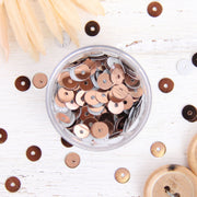 HotFix Loose Sequins - 6MM Brown Metallic - Threadart.com