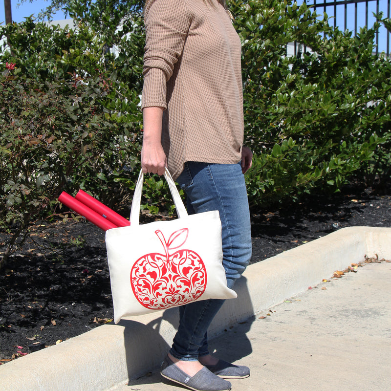 Six Pack of Canvas Totes - Natural - 100% Cotton - 12x16 - Threadart.com