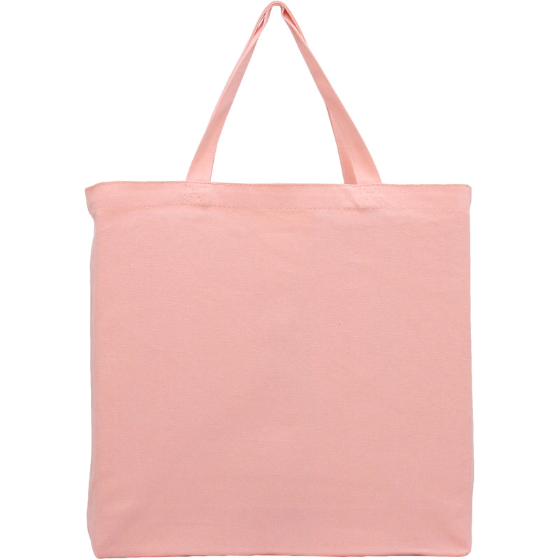Blank Canvas Tote Bag - Coral - 100% Cotton- 14.5x17x3 - Threadart.com