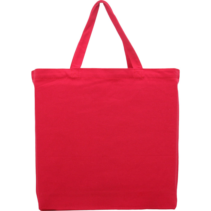 Canvas Tote Bag - Red - 100% Cotton- 14.5x17x3 - Threadart.com