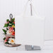 Canvas Tote Bag - White - 100% Cotton- 14.5x17x3 - Threadart.com