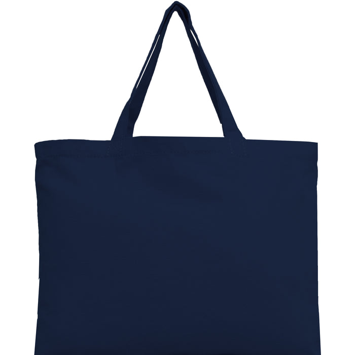 Personalized Canvas Wide Tote Bags - Custom Embroidered Text - Threadart.com