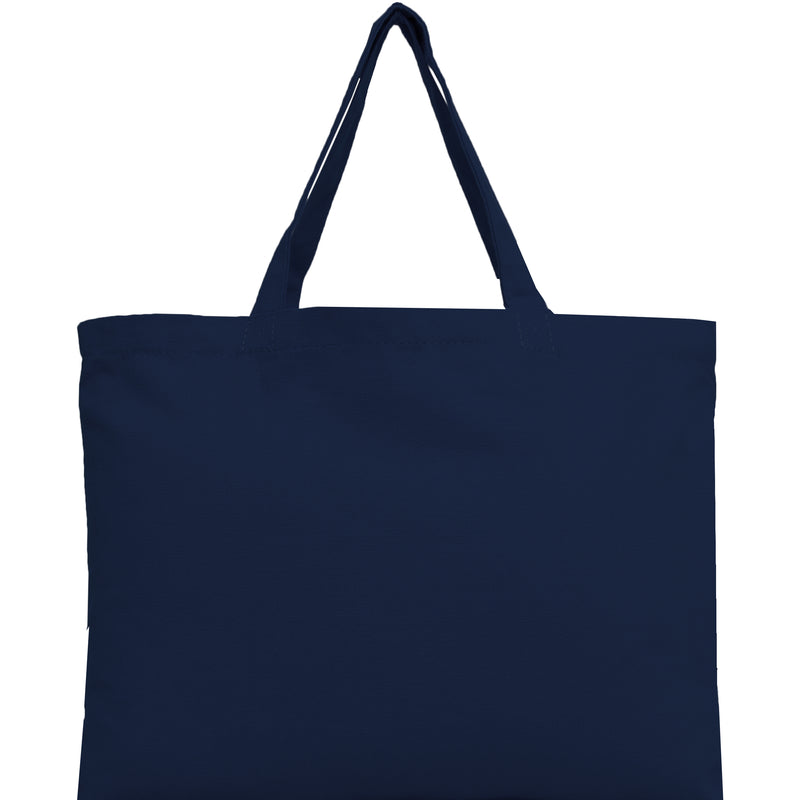 Blank Canvas Tote - Navy - 100% Cotton - 12x16- For Books, Beach, Trips, Parties and More - Threadart.com