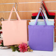 Blank Canvas Tote Bag - Red - 100% Cotton- 14.5x17x3 - Threadart.com