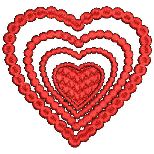 Machine Embroidery Designs - Hearts(1) - Threadart.com