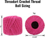 Cotton Crochet Thread - Size 3 - Yellow- 140 yds - Threadart.com