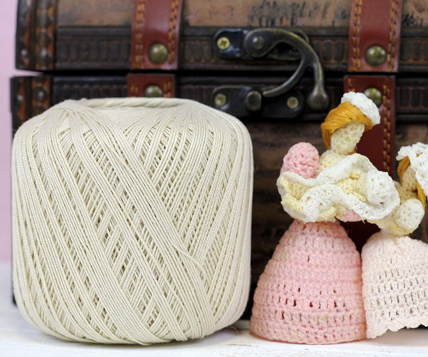 Cotton Crochet Thread - Size 10 - Tan - 175 Yds - Threadart.com