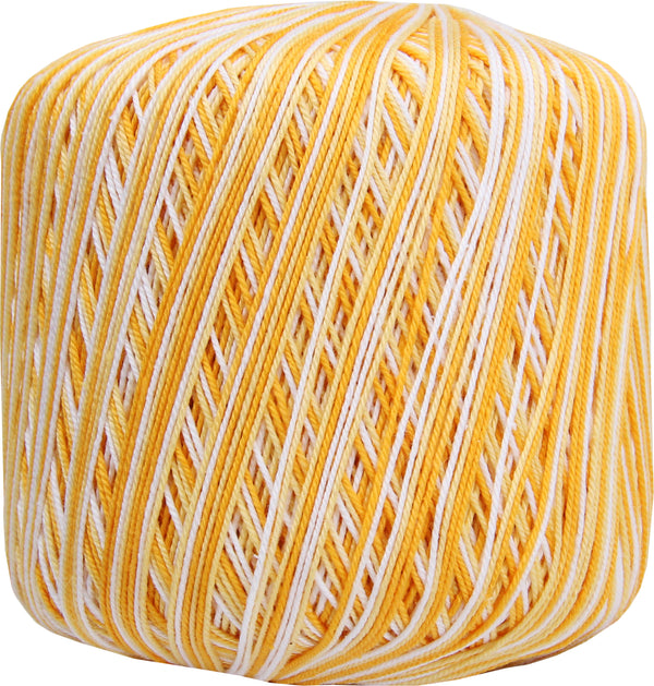 Multicolor Cotton Crochet Thread - Size 10 - Variegated Sunburst - 175 Yds - Threadart.com