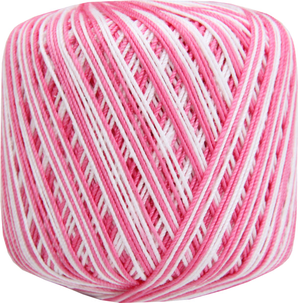 Multicolor Cotton Crochet Thread - Size 3 - Variegated Roses - 140 yds - Threadart.com