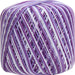 Multicolor Cotton Crochet Thread - Size 3 - Variegated Violets - 140 yds - Threadart.com