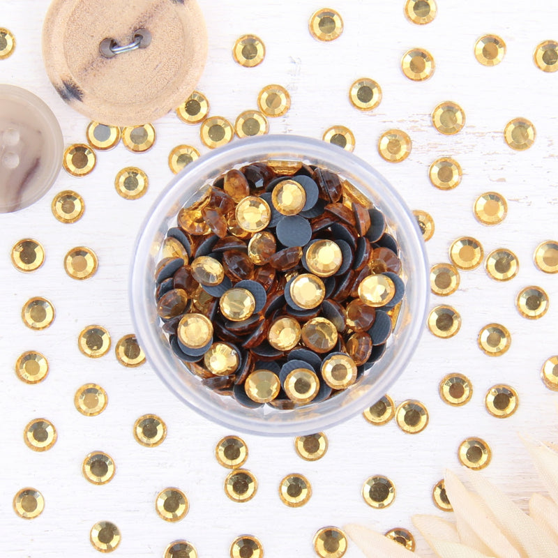 Hot Fix Rhinestones - SS20 - Citrine - 288 stones - Threadart.com